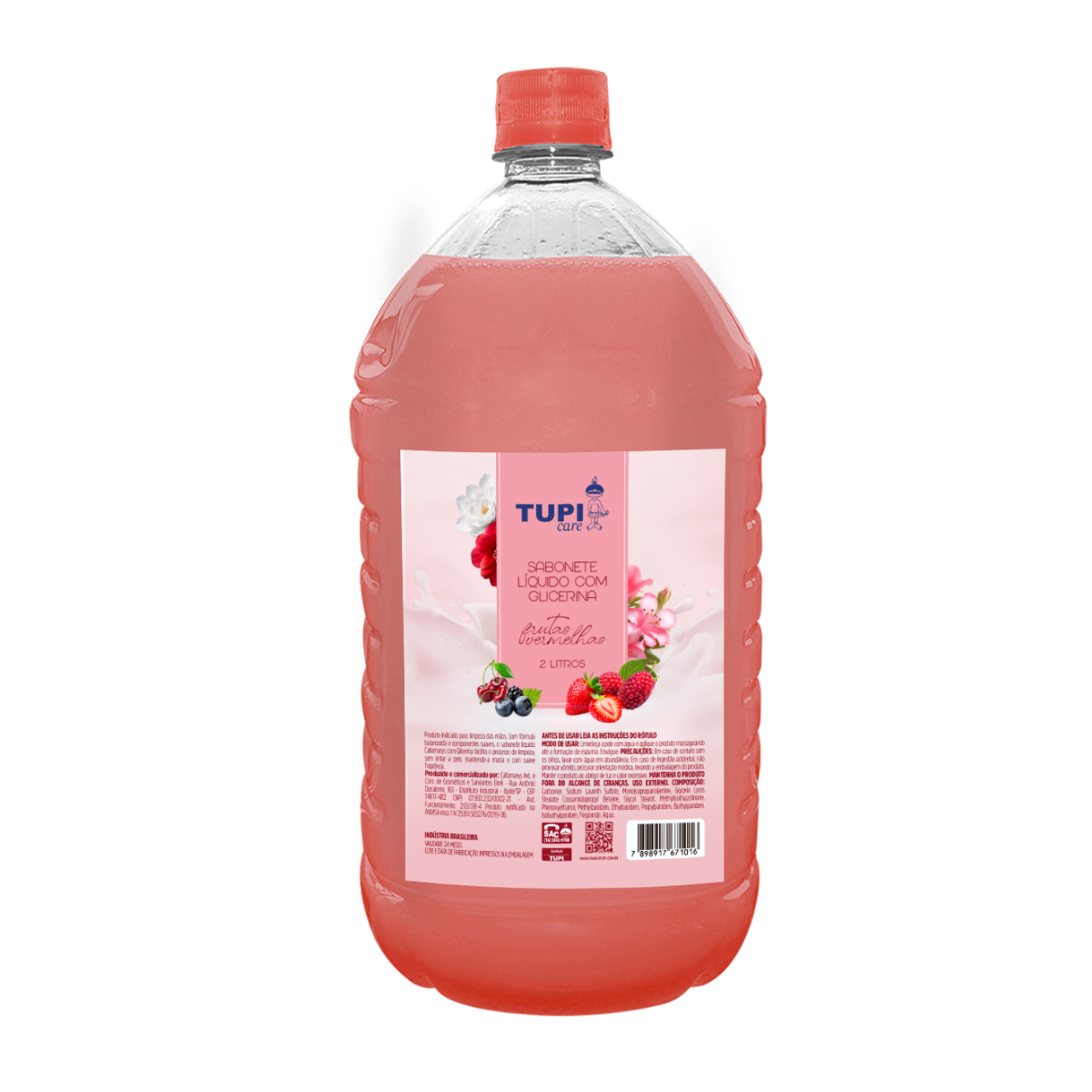 Sabonete Líquido com Glicerina Frutas Vermelhas 2L